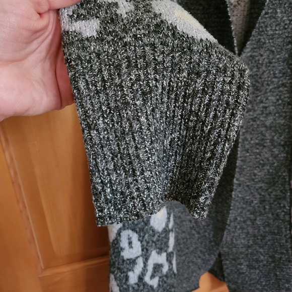 Anthropologie cupcakes & cashmere Molly leopard cardigan Large - Picture 9 of 11